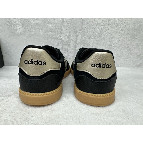 Adidas Breaknet Sleek Women’s Size 9 Black Gold Gum Sole Casual Sneakers New - Picture 6 of 6